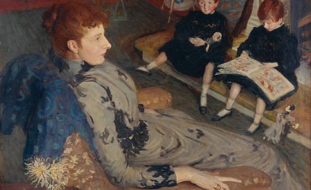 Mrs Cyprian Williams And Her Two Little Girls (איור: Philip Wilson Steer)