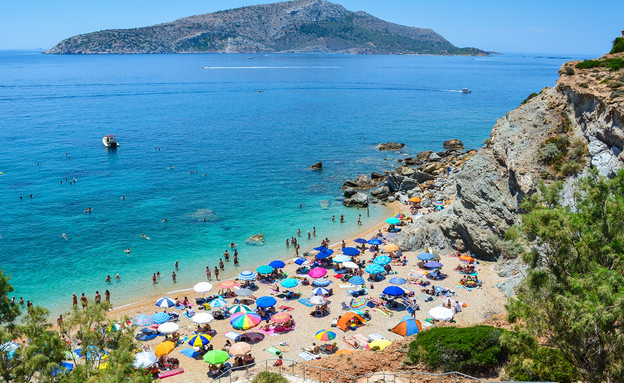 החוף הכי גדול באטיקה, יוון (צילום: Kotsovolos Panagiotis, Shutterstock)