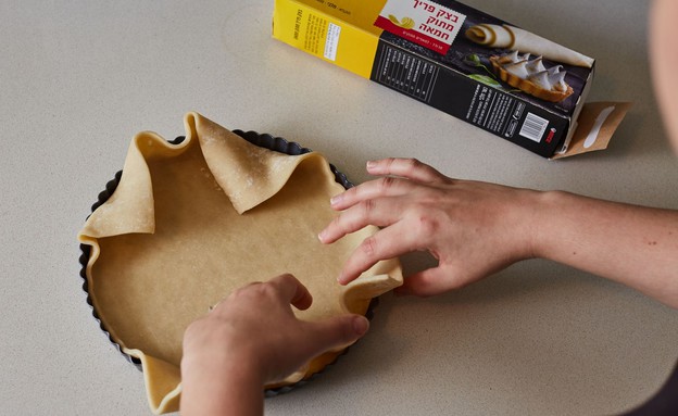 טארט אפרסמון וגבינה - הכנה טארט אפרסמון וגבינה - הכנה