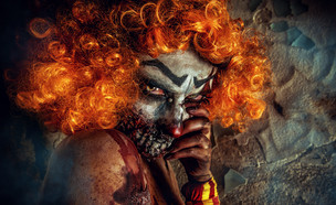 ליצנית מפחידה (צילום: Shutterstock, מעריב לנוער)