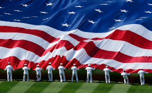 אמריקה, דגל (צילום: חדשות 2)