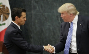 טראמפ ונשיא מקסיקו, פנה ניאטה (צילום: רויטרס)