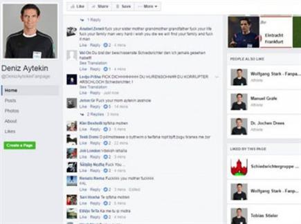 האוהדים האלבנים נגד אייטקין בפייסבוק (צילום מסך) (צילום: ספורט 5)