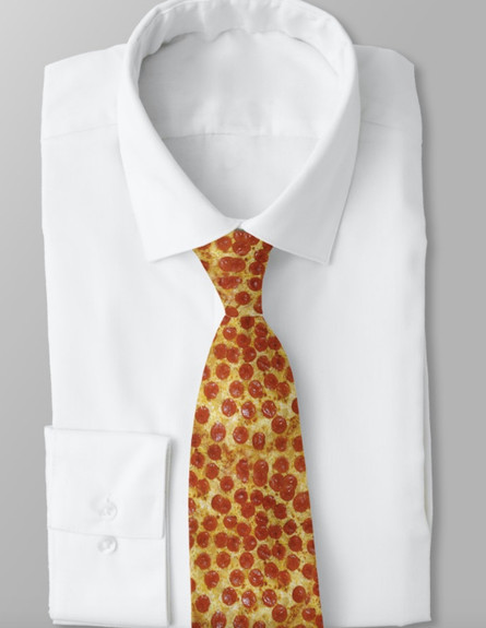 פיצה, עניבת פיצה, 35 דולר, להשיג ב-zazzle (צילום: zazzle)
