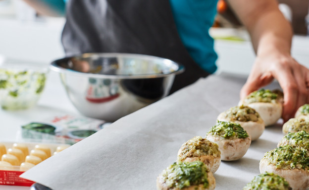 פטריות מולאות - הכנה