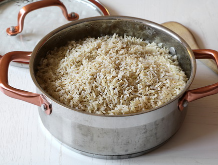 אורז מלא - אחרי בישול (צילום: נטע-חן ליבנה, mako אוכל)