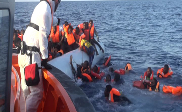 מסע הפליטים לאירופה (צילום: חדשות 2)