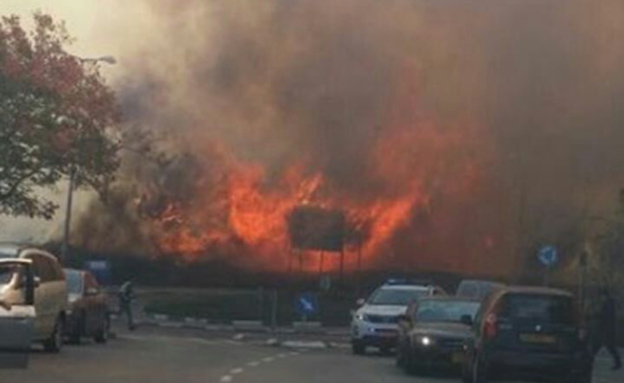 השריפה הבוקר בחיפה