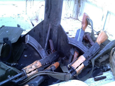 הנשק שאספו לוחמי הארגון