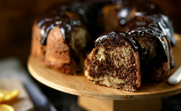 עוגת שיש שוקו-תפוז עוגת שיש שוקו-תפוז