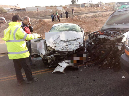 בתאונה ביתיר. הבוקר (צילום: דוברות מד