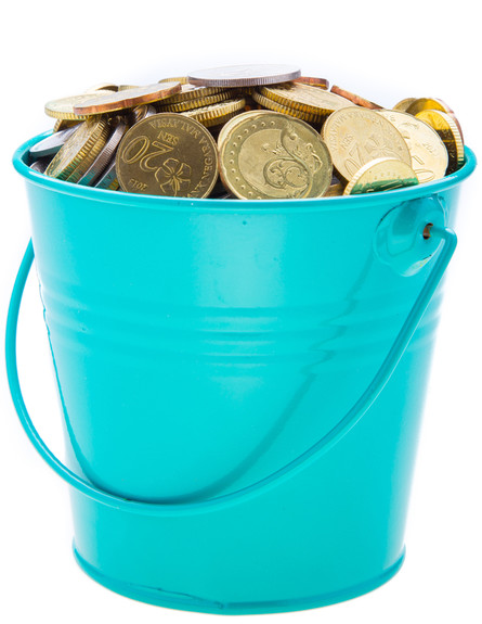 דלי מטבעות (אילוסטרציה: Shutterstock)