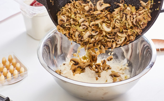 מאפינס פטריות - הכנה