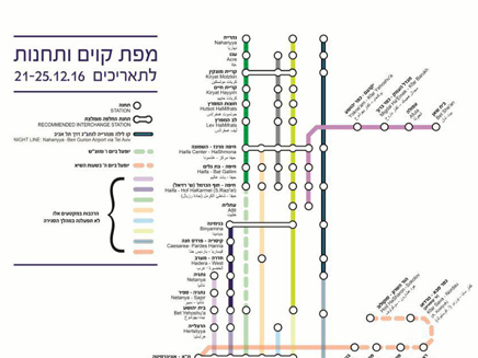השינויים בקווי הרכבת (צילום: רכבת ישראל)