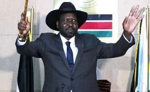 סאלווה קיר מאיארדיט נשיא דרום סודאן (צילום: חדשות 2)