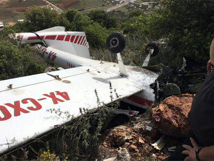 המטוס שהתרסק בכמון. ארכיון (צילום: מבצעי SOS)