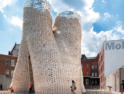 טד, בניין הַיי־פַיי שלבניו עשויים פטריות, זוכה תחרות המומה (צילום: THE LIVING)