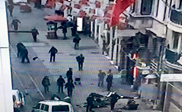 הפיגוע במרכז המסחרי באיסטנבול (צילום: CNN)
