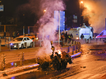 פיצוץ באיסטנבול (צילום: רויטרס)