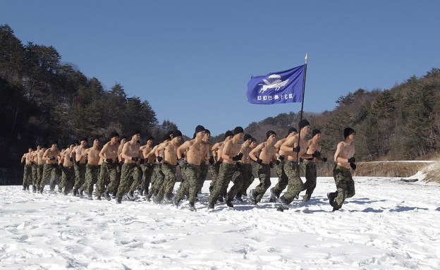 אימון חורף של קוריאה הדרומית (צילום: Chung Sung-Jun, GettyImages IL)