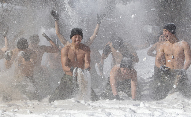 אימון חורף של קוריאה הדרומית (צילום: Chung Sung-Jun, GettyImages IL)