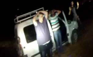 מעצר רוצחו של דני גונן (צילום: חדשות 2)