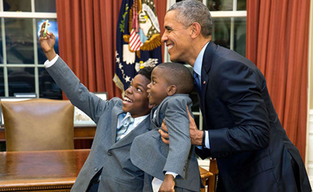 "ילדים לוקחים כמובן מאליו שנשיא נראה כמו (צילום: Pete Souze, The White House, חדשות)