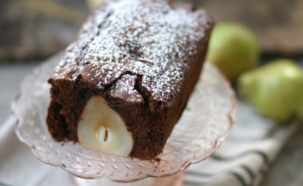 עוגת שוקולד ואגסים עוגת שוקולד ואגסים