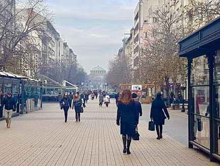 מדרחוב ויטושה בסופיה, בולגריה (צילום: אילן ארנון)