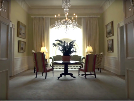 אווירה ביתית וחמימה במקום זהב, שיש וקריס (צילום: The White House)