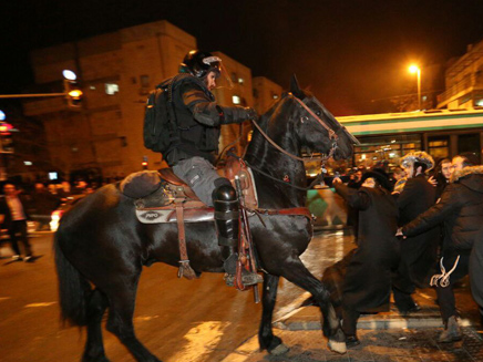 הפרות סדר במהלך הלילה בירושלים (צילום: TPS, הלל מאיר)