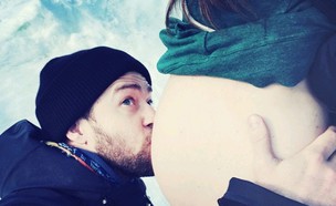 ג'סטין טימברלייק בהריון (צילום: מתוך instagram)