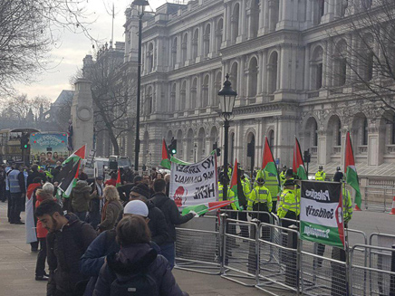 הפגנה נגד ישראל (צילום: PSC)
