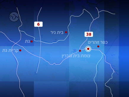 מקום התאונה בכביש 35 מקום התאונה בכביש 35