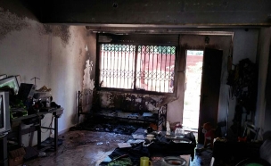 שריפה בדירה, ארכיון (צילום: אורי צ'יבוטרו, דוברות כבאות חיפה)