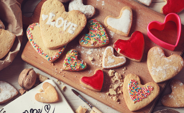 עוגיות לב (צילום: Shutterstock)