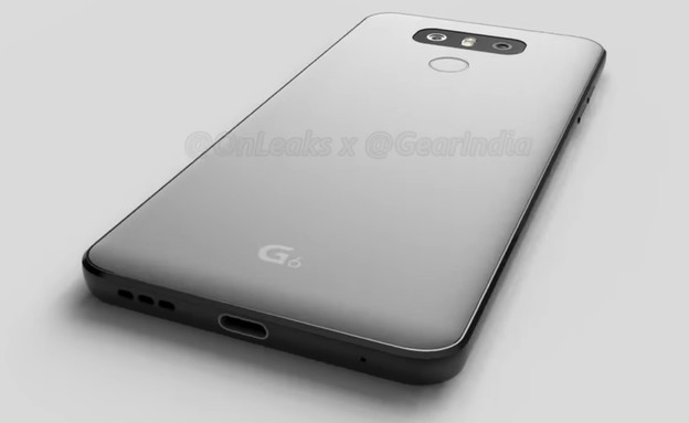 הדמיה מודלפת של גוף הסמארטפון מדגם G6 של LG