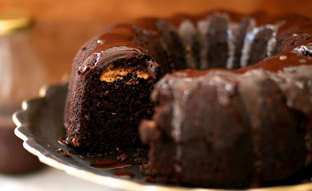 עוגת שוקולד וחמאת בוטנים (צילום: קרן אגם, mako אוכל)