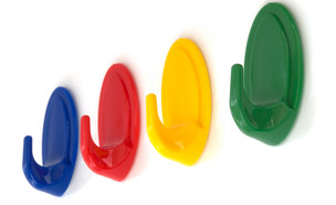 ווי פלסטיק, ווים צבעוניים (צילום: Shutterstock)