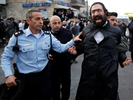 הפגנת חרדים בירושלים (צילום: רויטרס)
