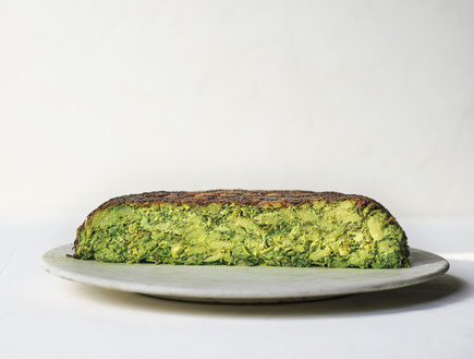 פריטטה ירוקה (צילום: דן פרץ, מטבח פרסי, הוצאת לאנצ'בוקס)