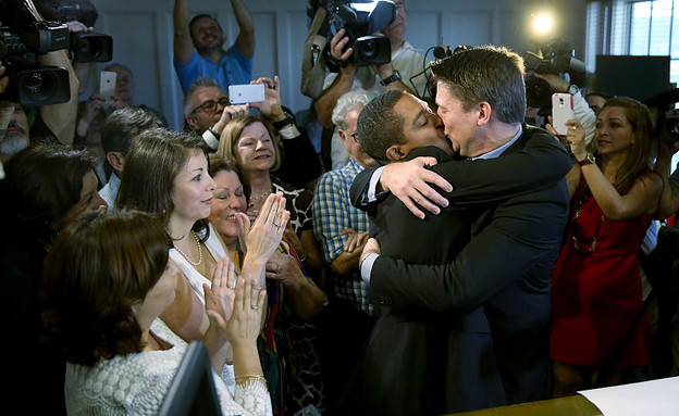  חתונה גאה בפלורידה (צילום: Joe Raedle, GettyImages IL)