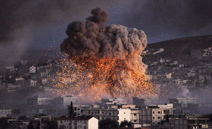 תקיפה בסוריה (צילום: Gokhan Sahin, GettyImages IL)