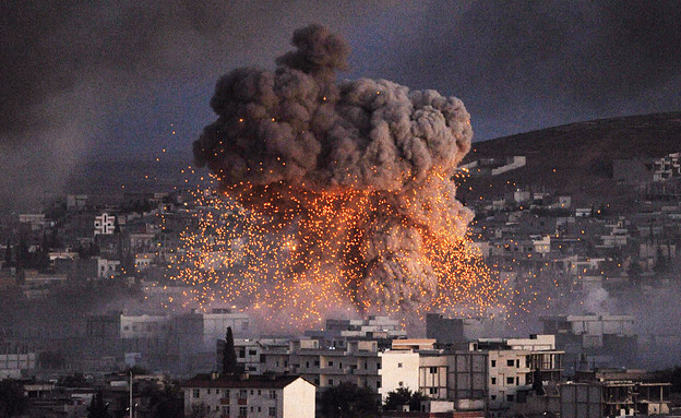 תקיפה בסוריה (צילום: Gokhan Sahin, GettyImages IL)