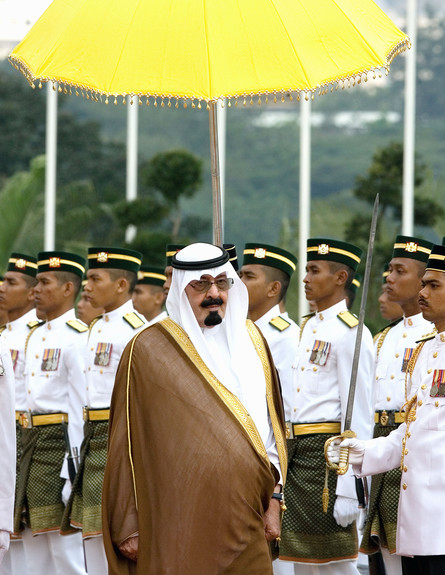 המלך עבדאללה בביקור במלזיה (צילום: ap)