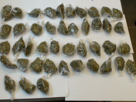 הסמים שנתפסו (צילום: דוברות המשטרה)