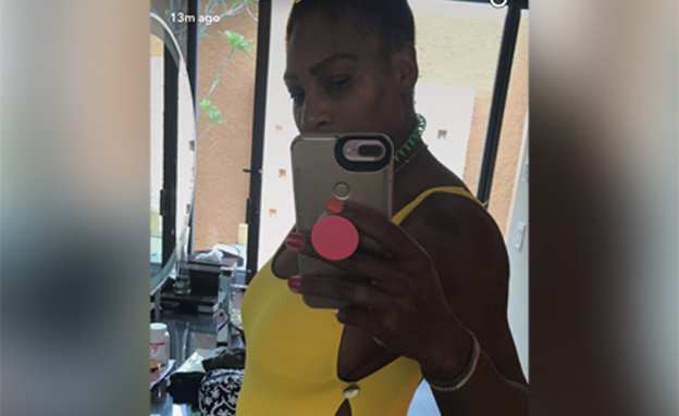 סרינה וויליאמס (צילום: Serena Williams/SNAPCHAT)