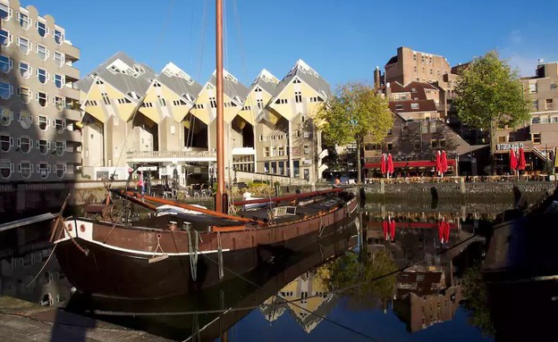 בית הקובייה ברוטרדם הולנד (צילום: airbnb.com)