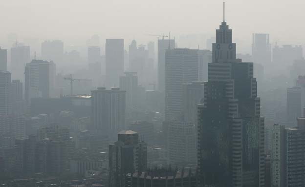 זיהום אוויר בסין. המדורות לא משפיעות מדי (צילום: רויטרס)