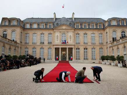 מקרון מושבע לנשיא צרפת (צילום: רויטרס)